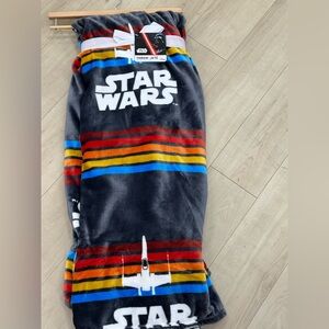 Star Wars Gray and Multicolor Throw Blanket